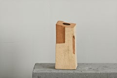 Handcrafted Ceramic Sculptural Vases (Set of 2) – Two Tone, Contemporary Design