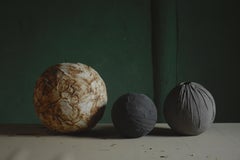 Handcrafted Ceramic Sphere Vases (Set of 3) - Sculptural Art Object