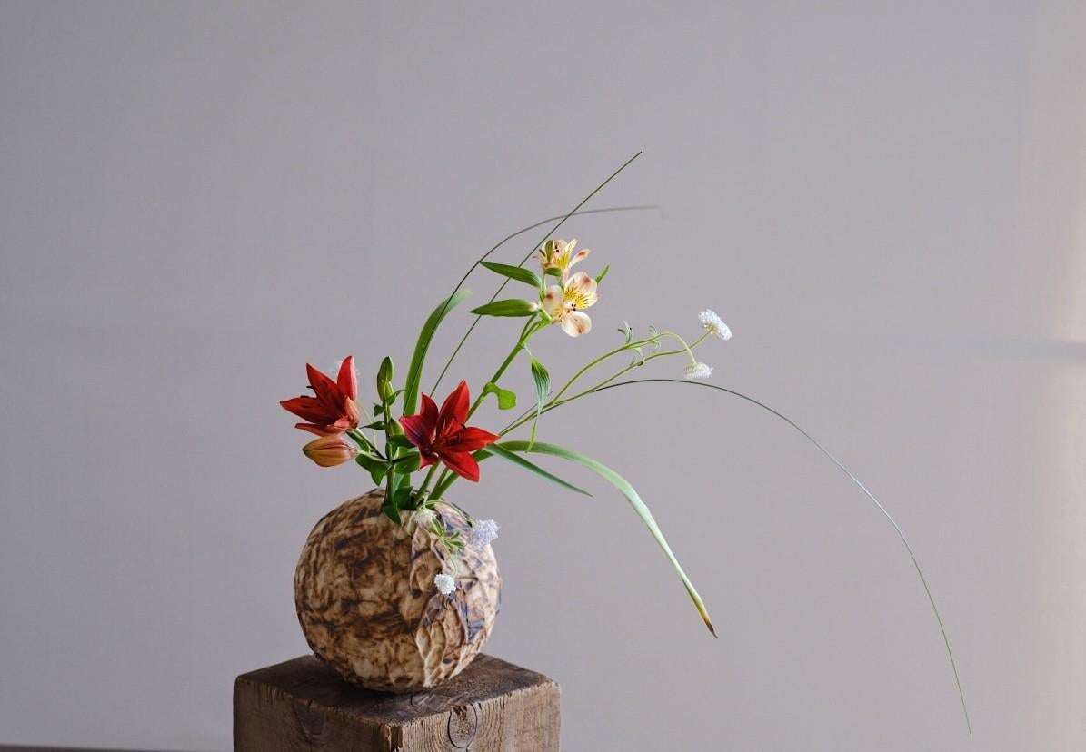 Contemporary Handcrafted Ceramic Sphere Vases (Set of 3) - Sculptural Art Object For Sale