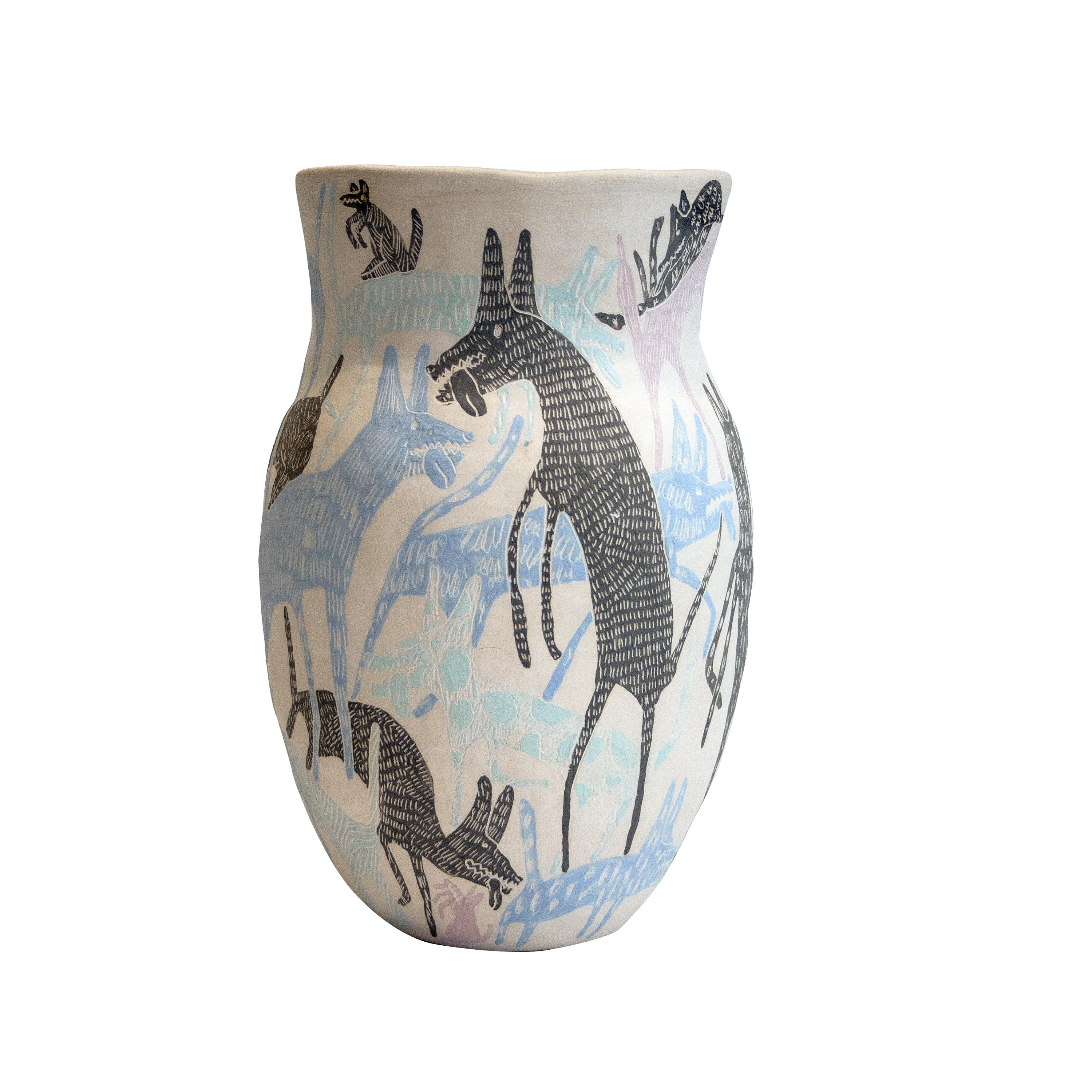 Contemporary Handcrafted Ceramic Vase 