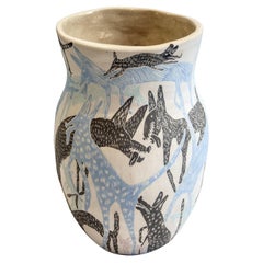 Handcrafted Ceramic Vase "Stray Dogs" by "Love and Beauty", Spain, 2022
