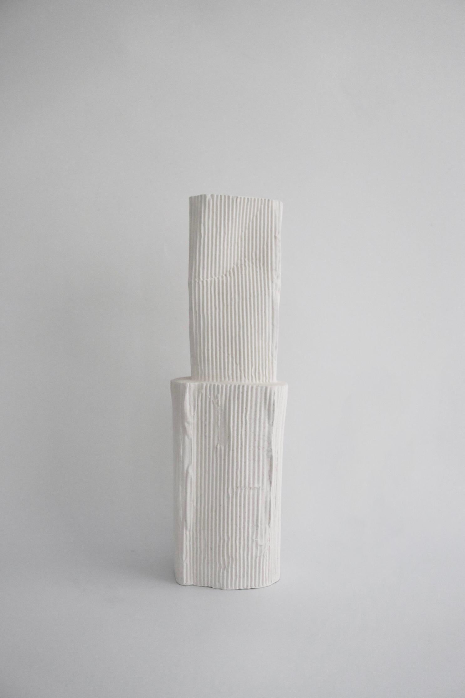 Vases en céramique fabriqués à la main (set de 2)- avec texture ondulée Neuf - En vente à 景德镇市, CN