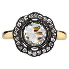 Handcrafted Charley Rose Cut Diamond Ring by Single Stone