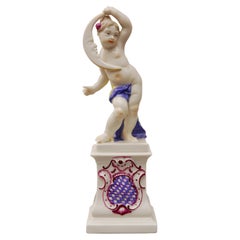Handcraft chérubin de l'allégorie LUNA - peint à la main - Nymphenburg Porcelain
