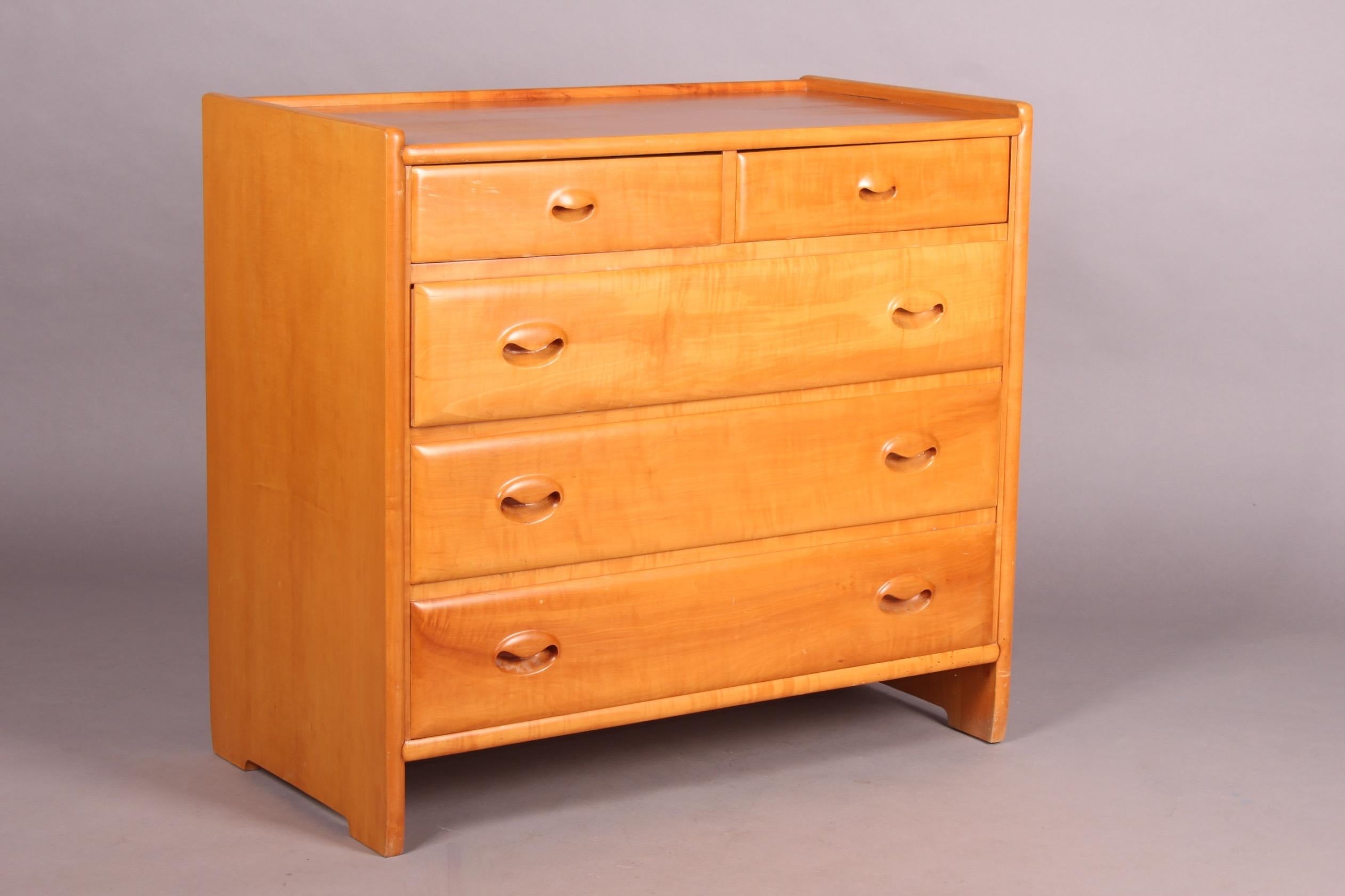 Swiss Handcrafted Chest of Drawers by Cabinetmaker Franz Sproll