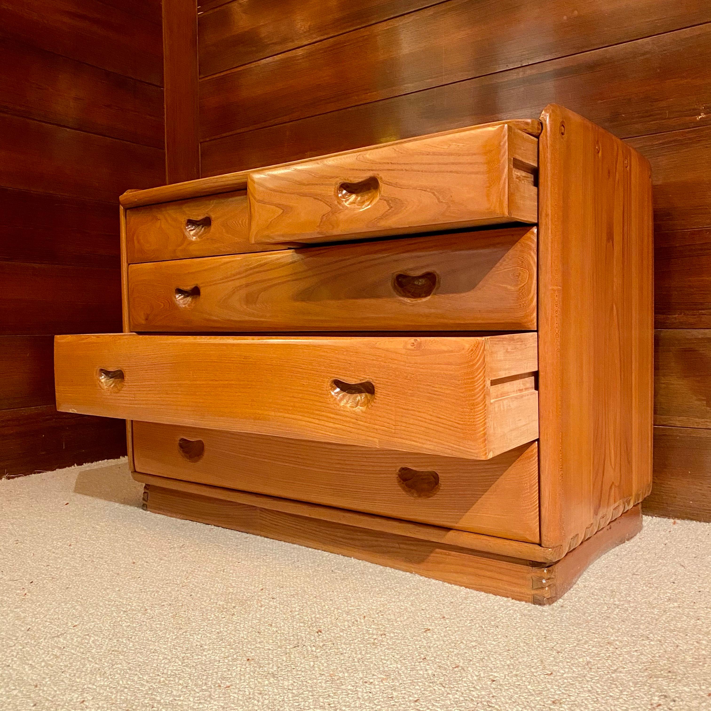 Hand-Crafted Handcrafted Chest of Drawers by Franz Xaver Sproll, 1940's