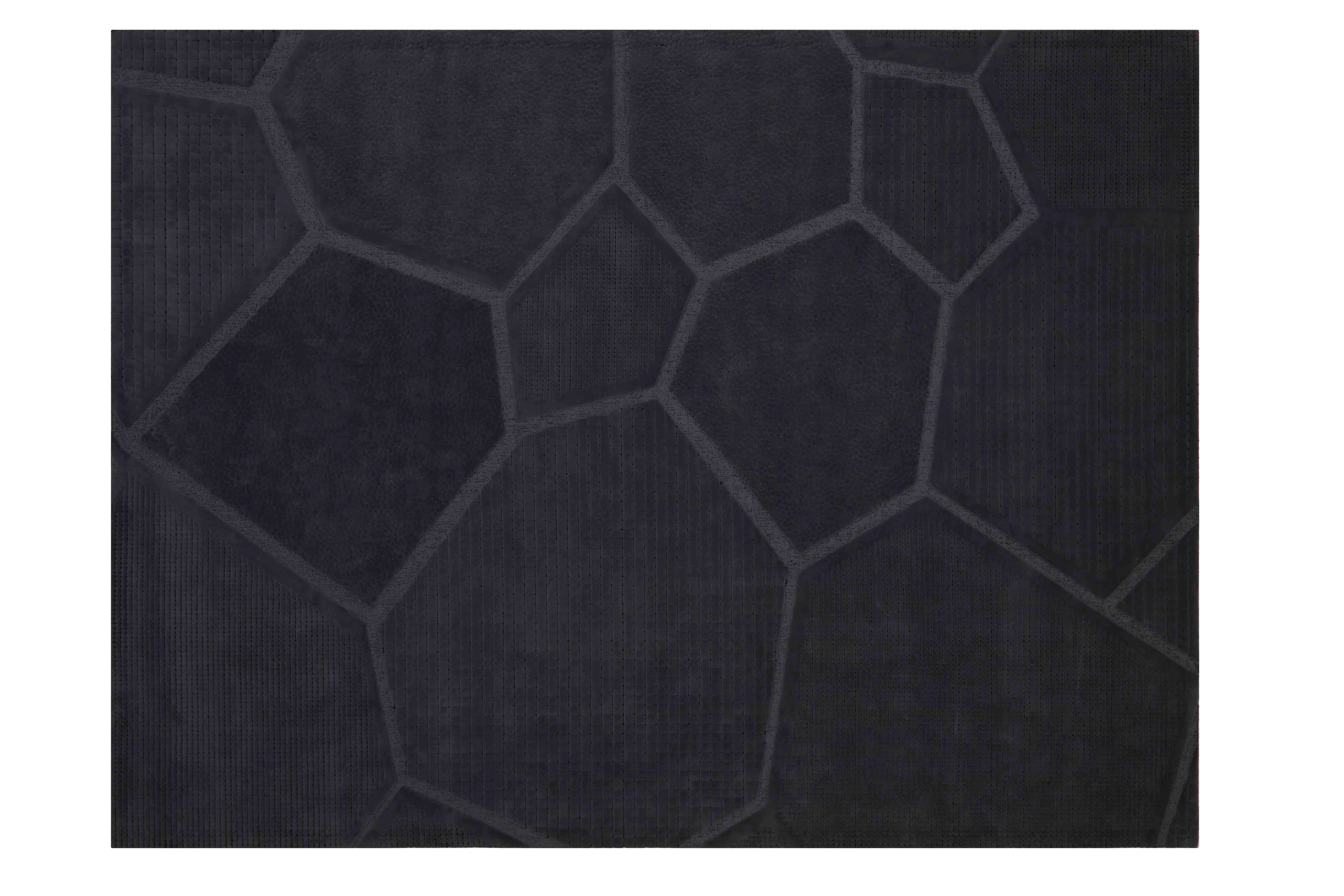 Handcrafted Chinese Carpet by FULI, 10x13ft, Modern Desig，NZ Wool