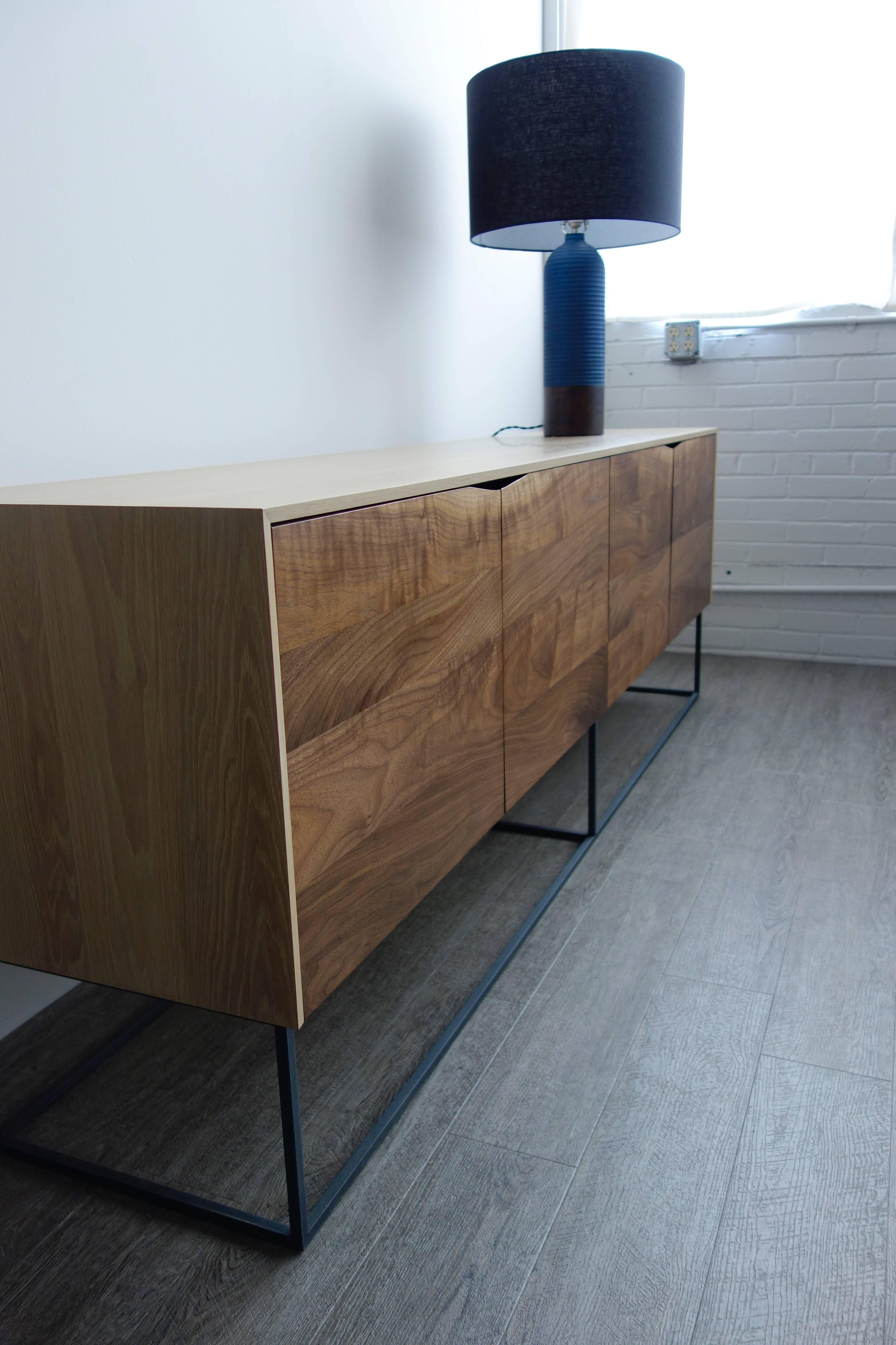 white oak credenza