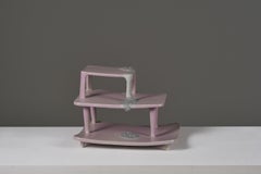 Contemporary Sculpture Rose Clay Centerpiece Handmade Sobretaula1 Rosa Cortiella