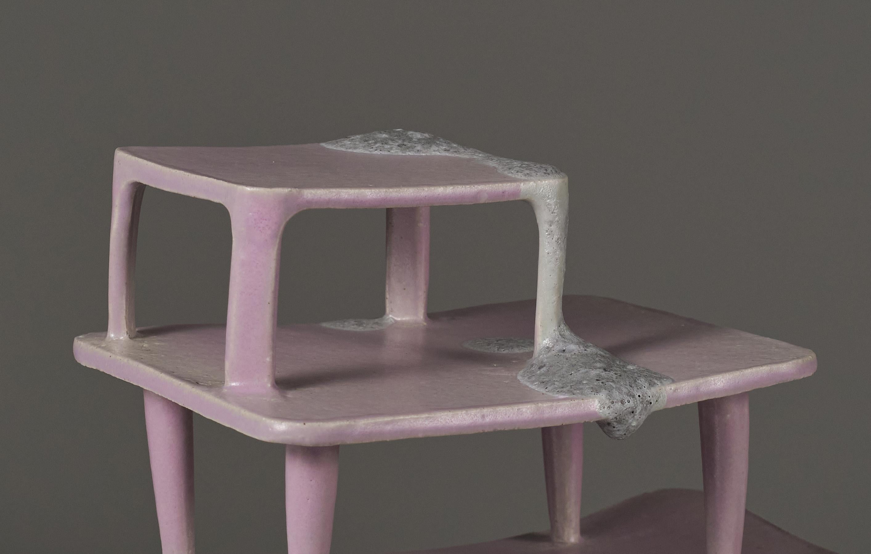 Handgefertigte Clay Rose Tafelaufsatz Skulptur Sobretaula 1 von Rosa Cortiella im Angebot 2