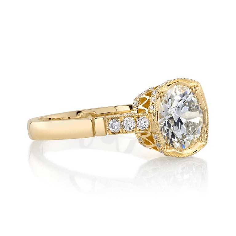 Handcrafted Colette Old European Cut Diamond Ring by Single Stone For ...