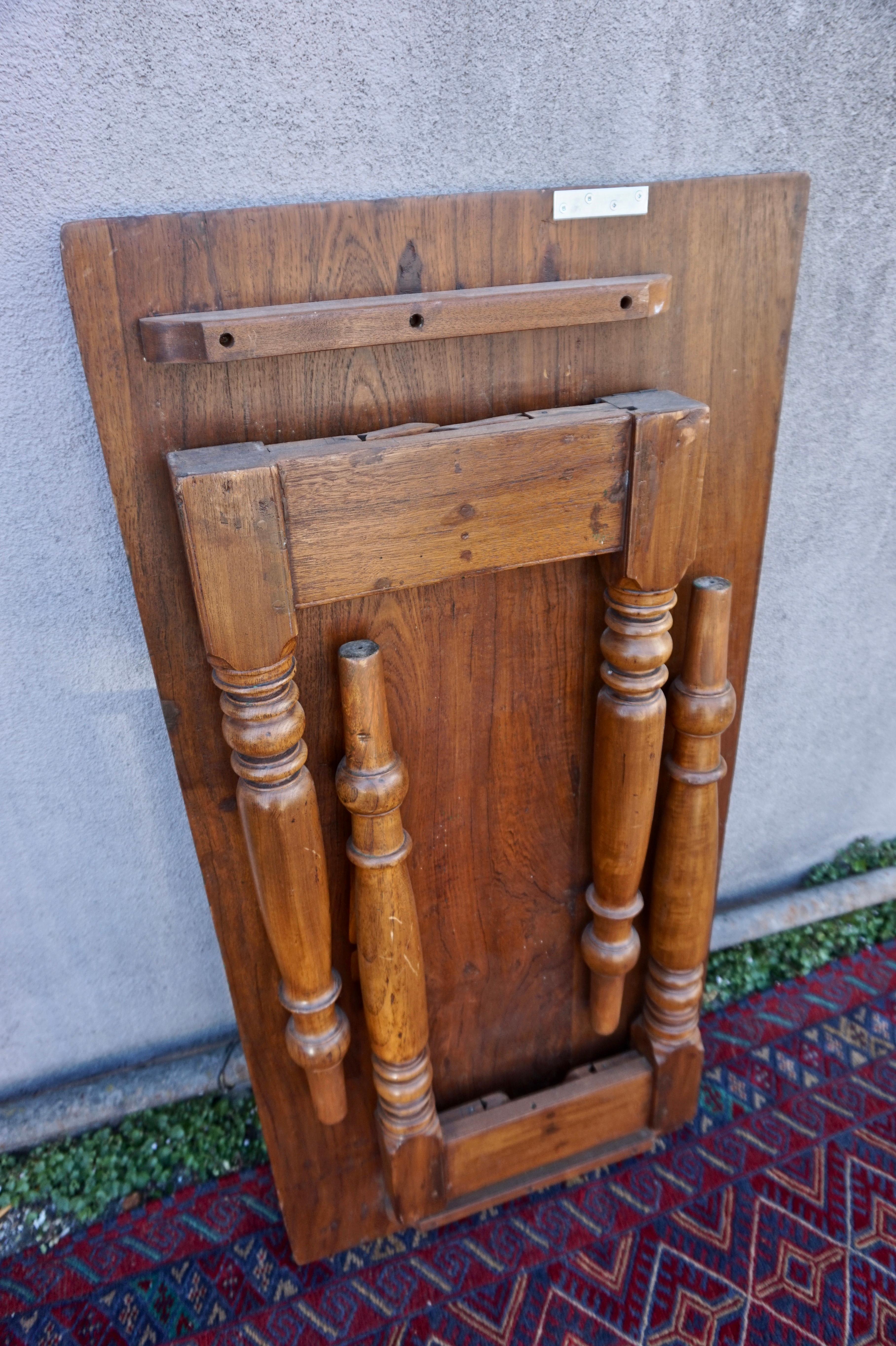 folding table cabinet antique