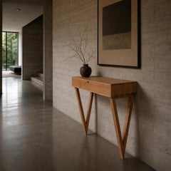 Handcrafted Console or Vanity Table, Solid English Oak by SUM Furniture