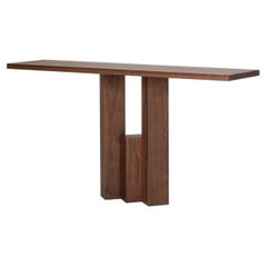 Handcrafted Console - Solid European Warm Brown Oak - Fenestra by Mokko