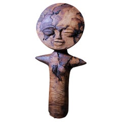 Scultura di bambola Akuaba contemporanea realizzata a mano - Ispirata alla tradizione Ashanti