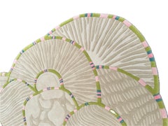 Handcrafted Contemporary Area Rug in Neutral Tones with Organic Pattern