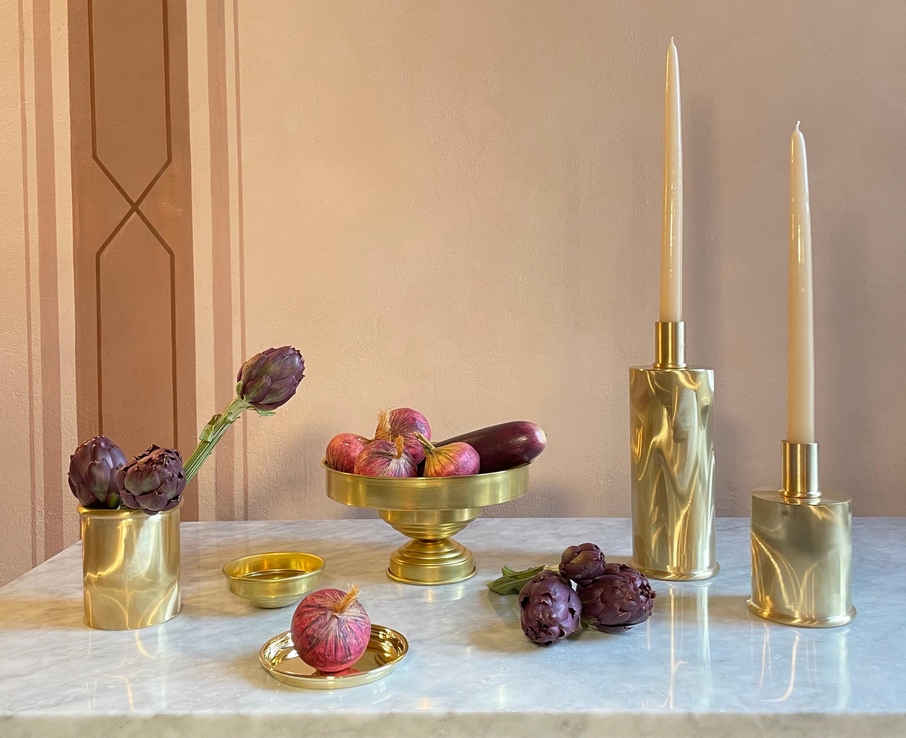Handcrafted Contemporary Brass Bowls, Set of 24, Made in Italy en vente 1