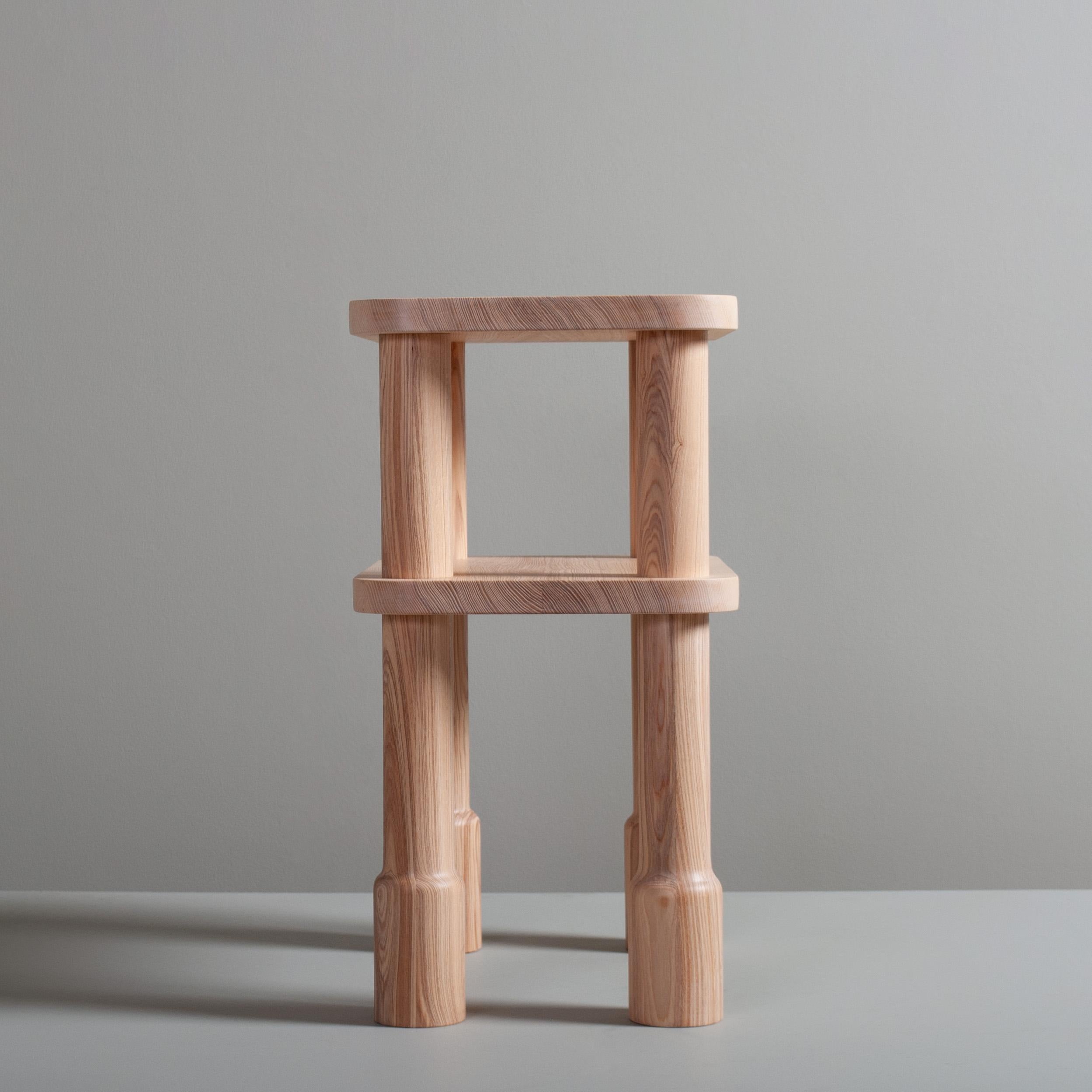 Handcrafted Contemporary English Ash End Table For Sale 5