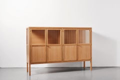 Handmade Alma Credenza - Oak and Reeded Glass - by BACD studio