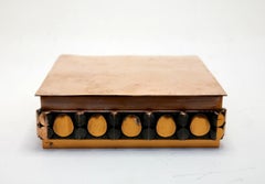 Handcrafted Copper Jewellery or Card Box with Wooden Interior, 1970s