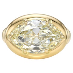 Handcrafted Cori Moval Cut Diamond Ring by Single Stone