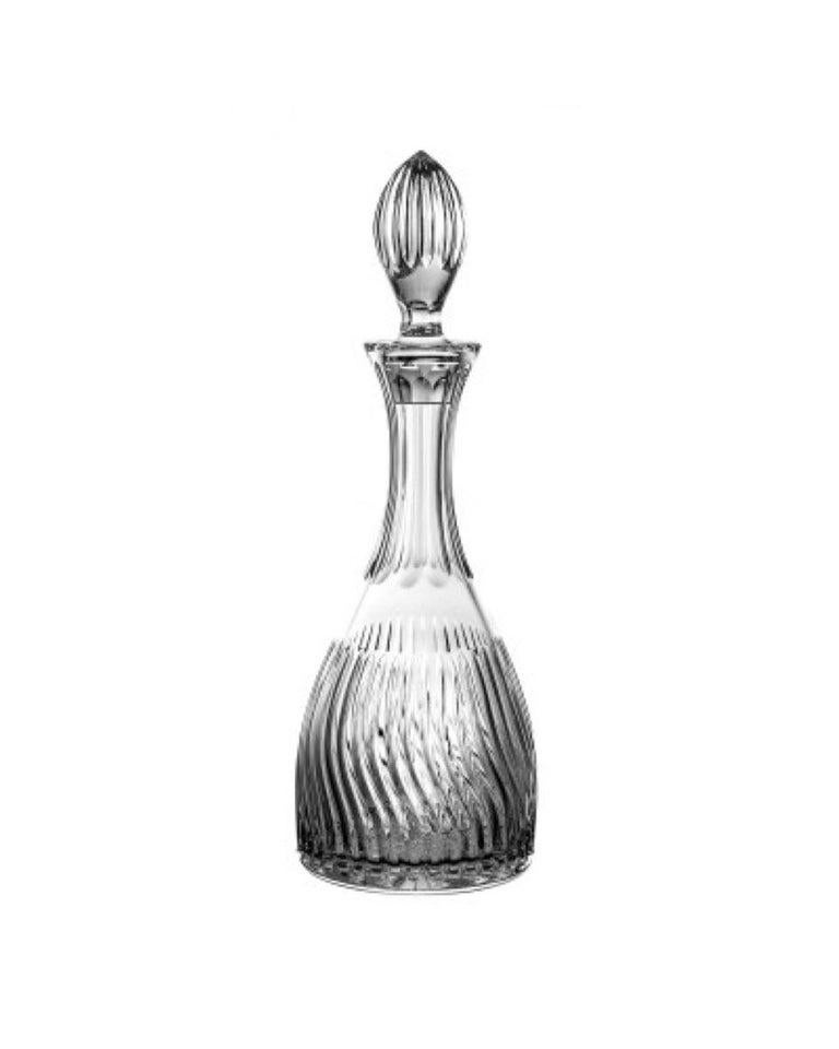 Handcrafted Crystal Decanter from 21st Century 33.81 us fl oz - Linea Design  For Sale 1