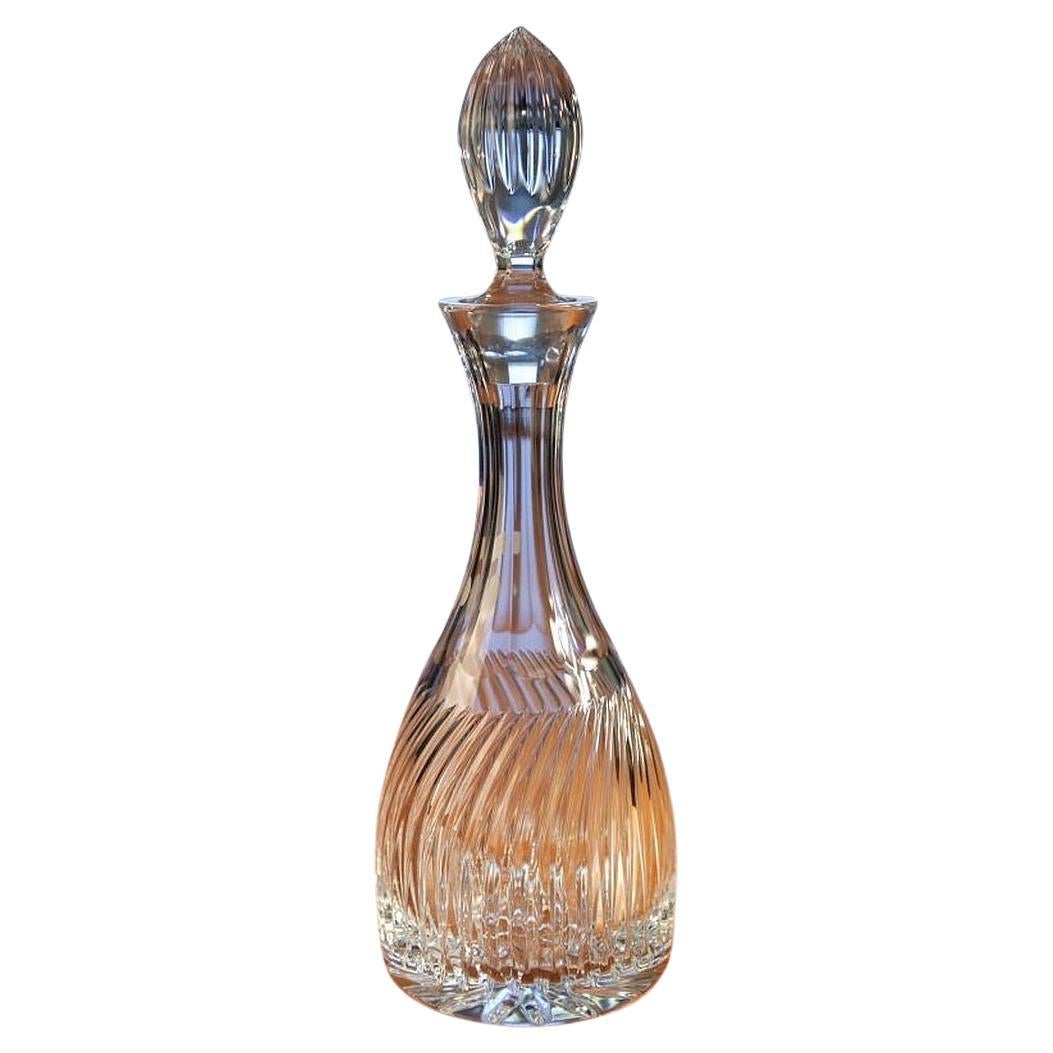 Handcrafted Crystal Decanter from 21st Century 33.81 us fl oz - Linea Design  For Sale