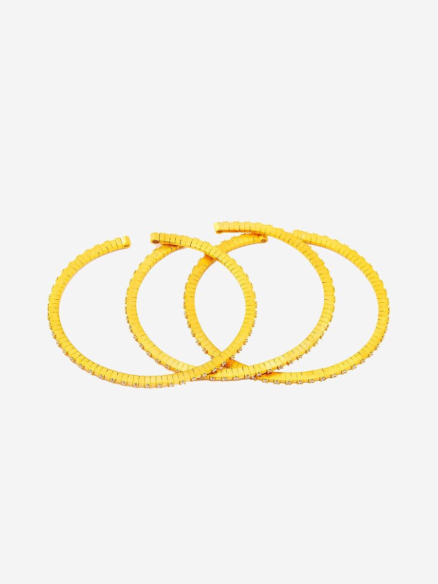 Moderne Bracelet flexible en or 22 carats et diamants, fabriqué à la main, de forme cubique en vente