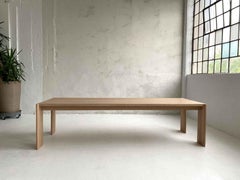 Handcrafted Curtis Dining Table Solid White Oak 120"L by Mary Ratcliffe Studio