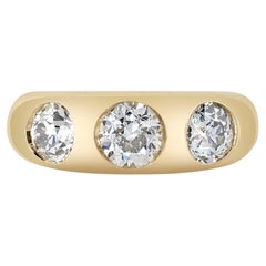 Handcrafted Dallas Old European Cut Diamond Ring by Single Stone