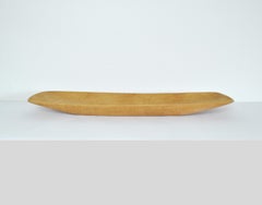 Handcrafted Danish Birch Dish with an Organic Design, 1960s