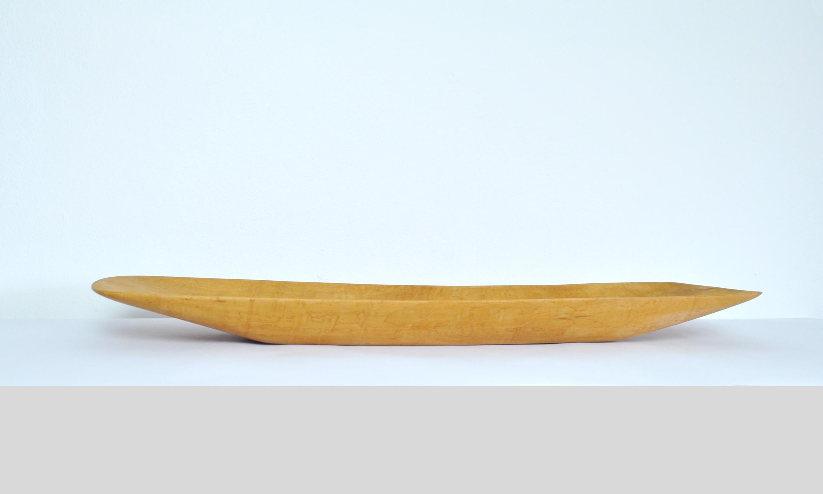 Scandinavian Modern Handcrafted Danish Birch Dish with an Organic Design, 1960s For Sale