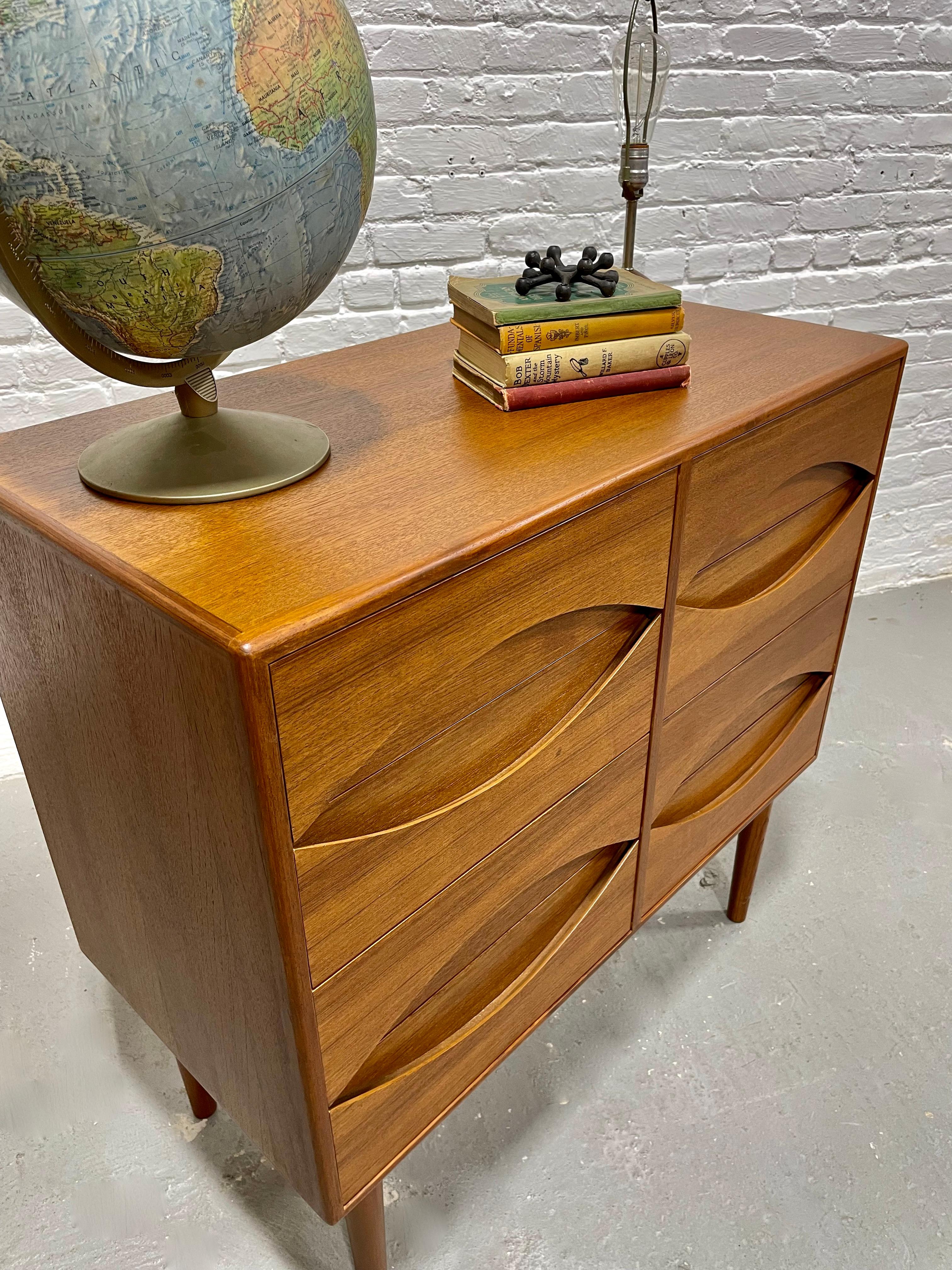 Handcrafted Danish Mid-Century Modern Styled Teak Dresser 9
