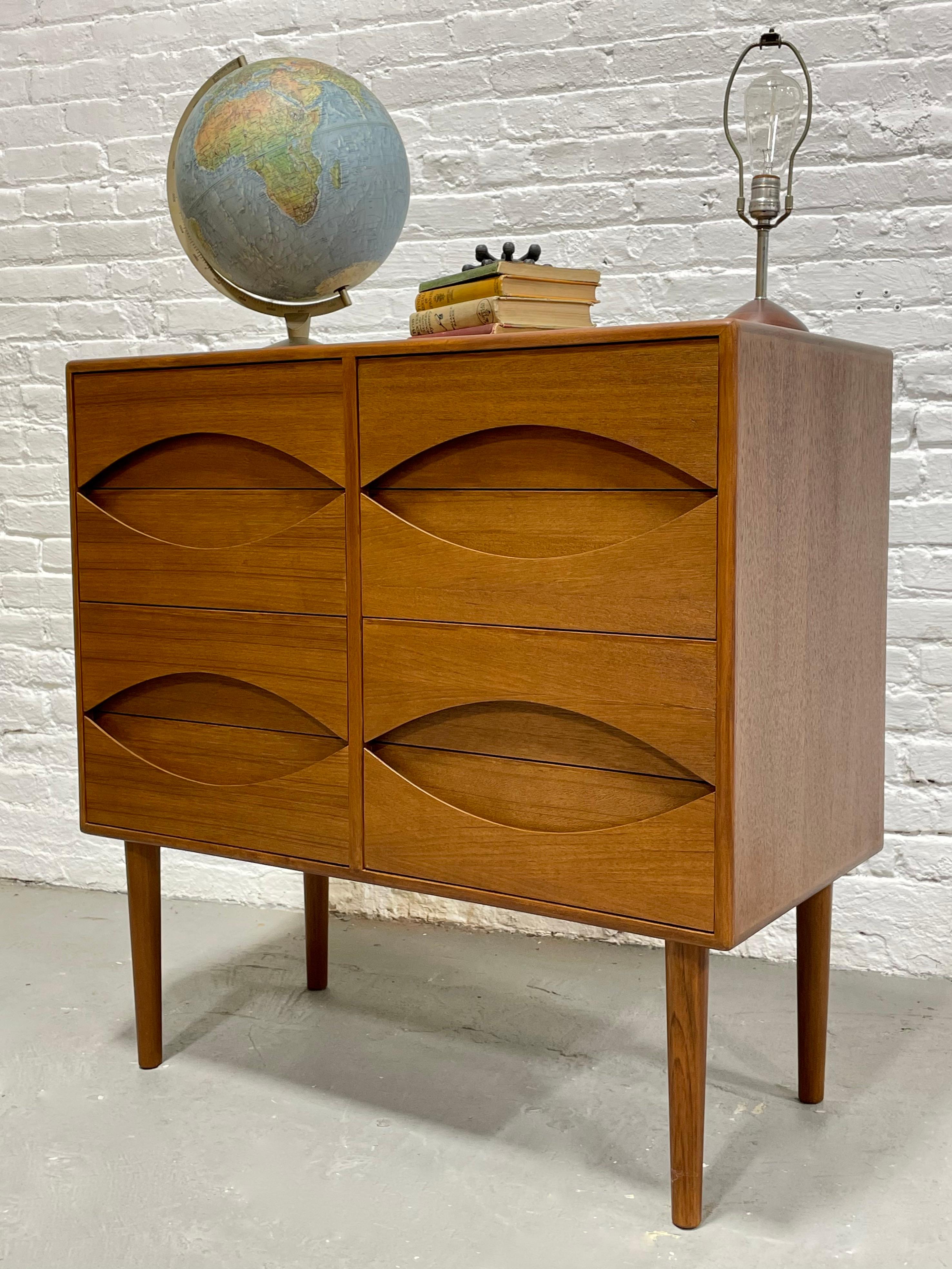 Handcrafted Danish Mid-Century Modern Styled Teak Dresser In New Condition In Weehawken, NJ