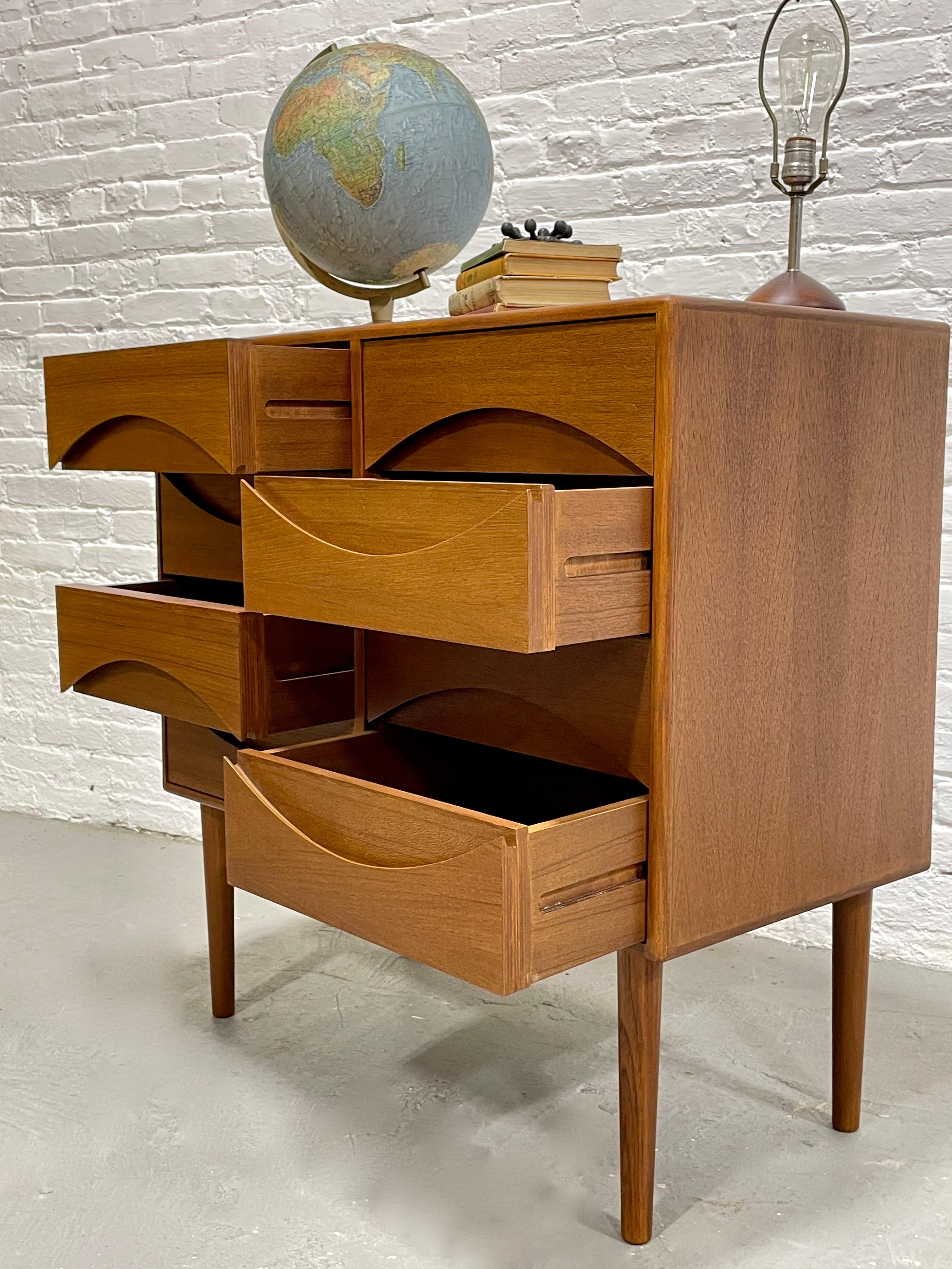 Handcrafted Danish Mid-Century Modern Styled Teak Dresser 1