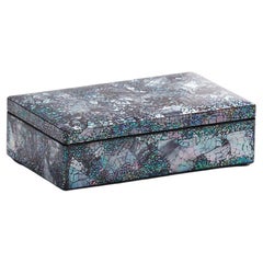 Handcrafted Decorative Wooden Box with inlaid Mother-of-Pearl