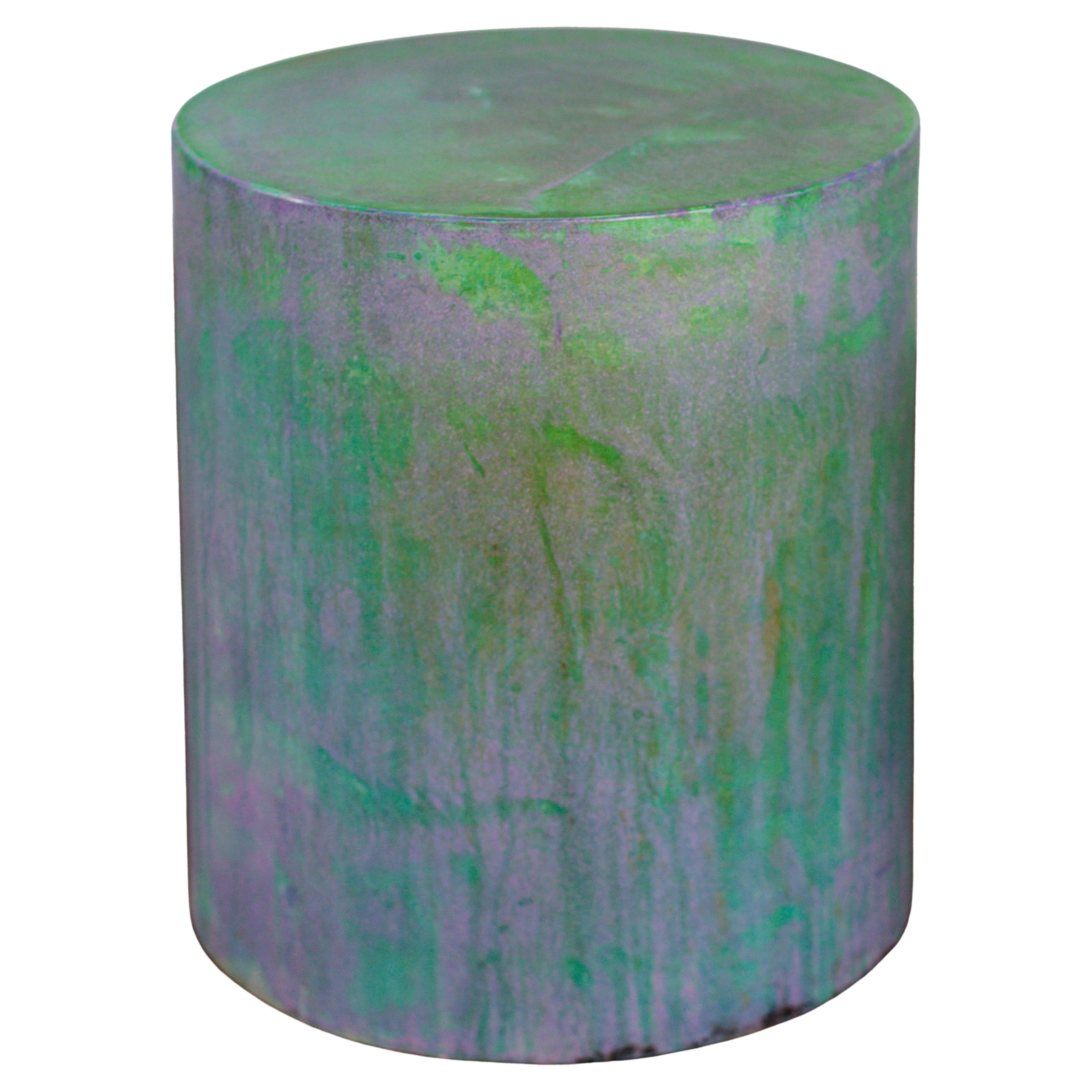 Handcrafted designer concrete drum line ZERO number 17 by Dylan Myers