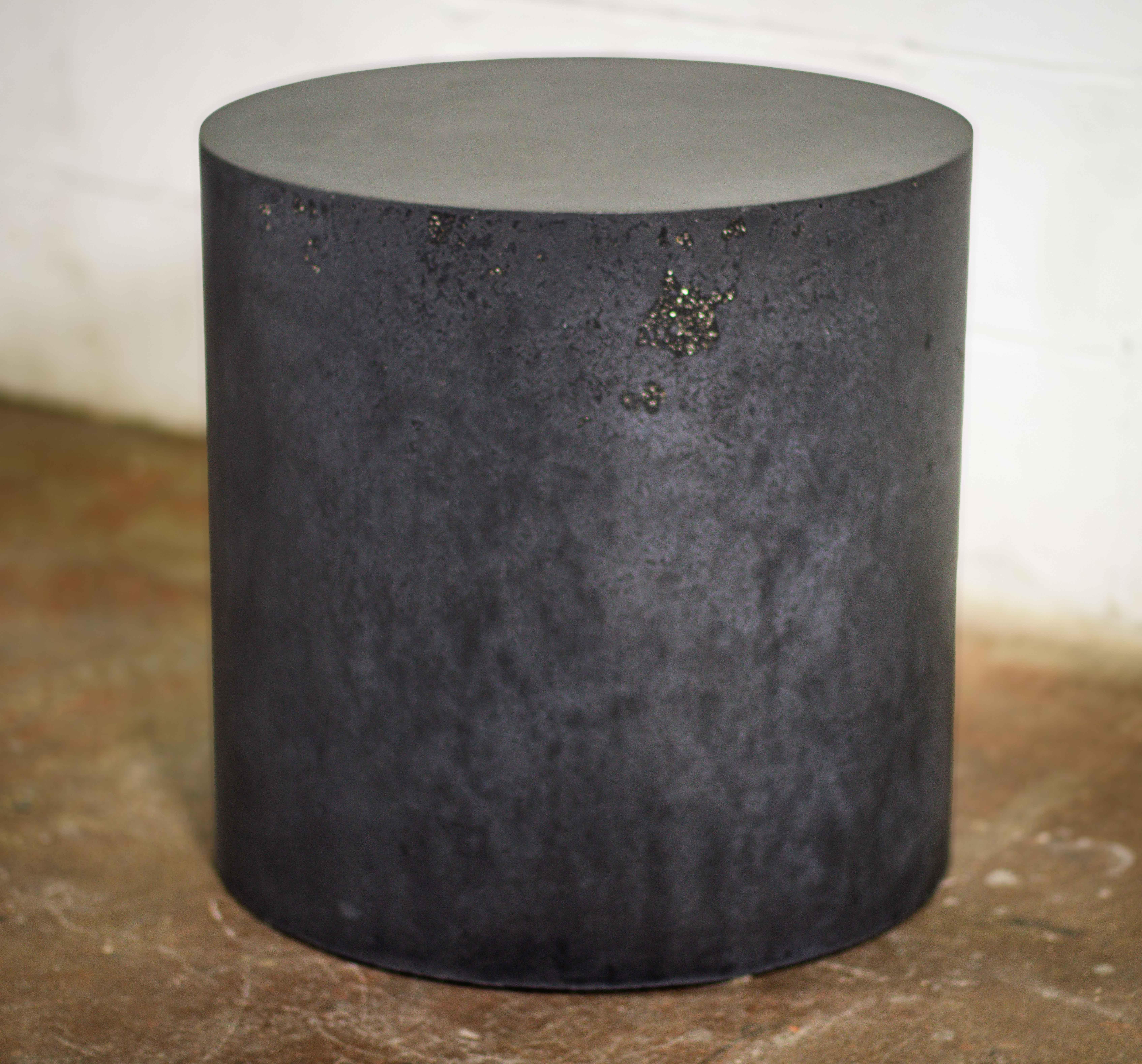 American Handcrafted designer concrete drum line ZERO number 27 by Dylan Myers For Sale