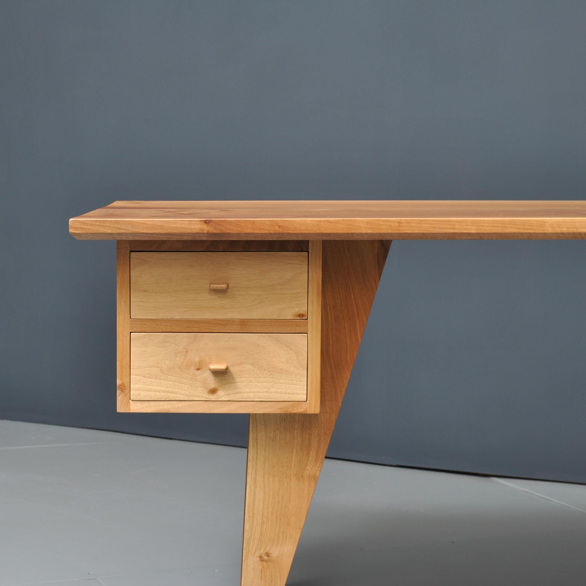 Hand-Crafted Handcrafted Desk, English Walnut