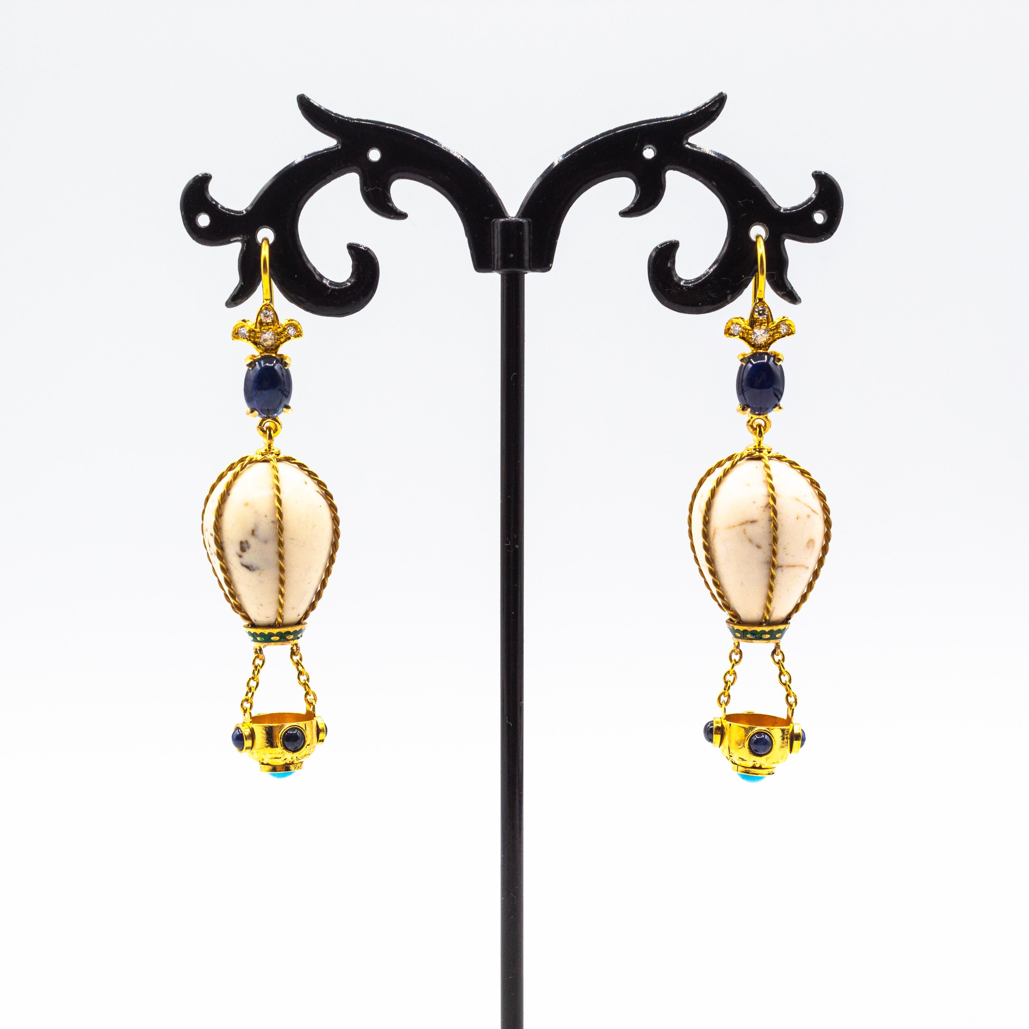 For any problems related to some materials contained in the items that do not allow shipping, please contact the seller with a private message to solve the problem.
We can ship every piece of our 1stdibs catalog worldwide.

These Earrings are made