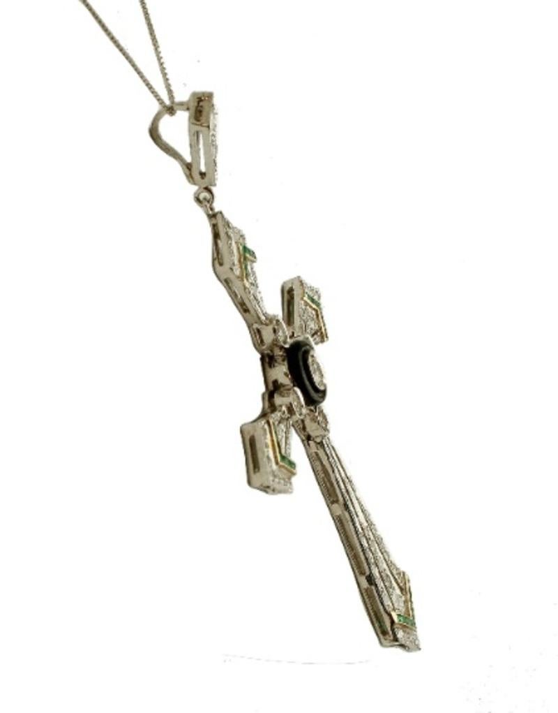 structure cross necklace