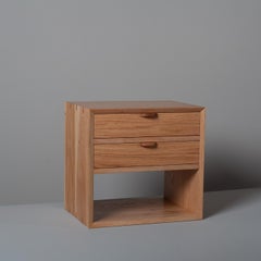 Handcrafted Double Drawer Floating Night Stand