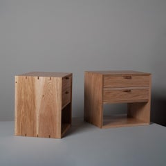 Handcrafted Double Drawer Floating Night Stands