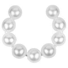 Handcrafted Ear Cuff with AAA White Akoya Pearls