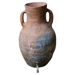 Handcrafted Earthenware Water Dispenser with Rustic Tap