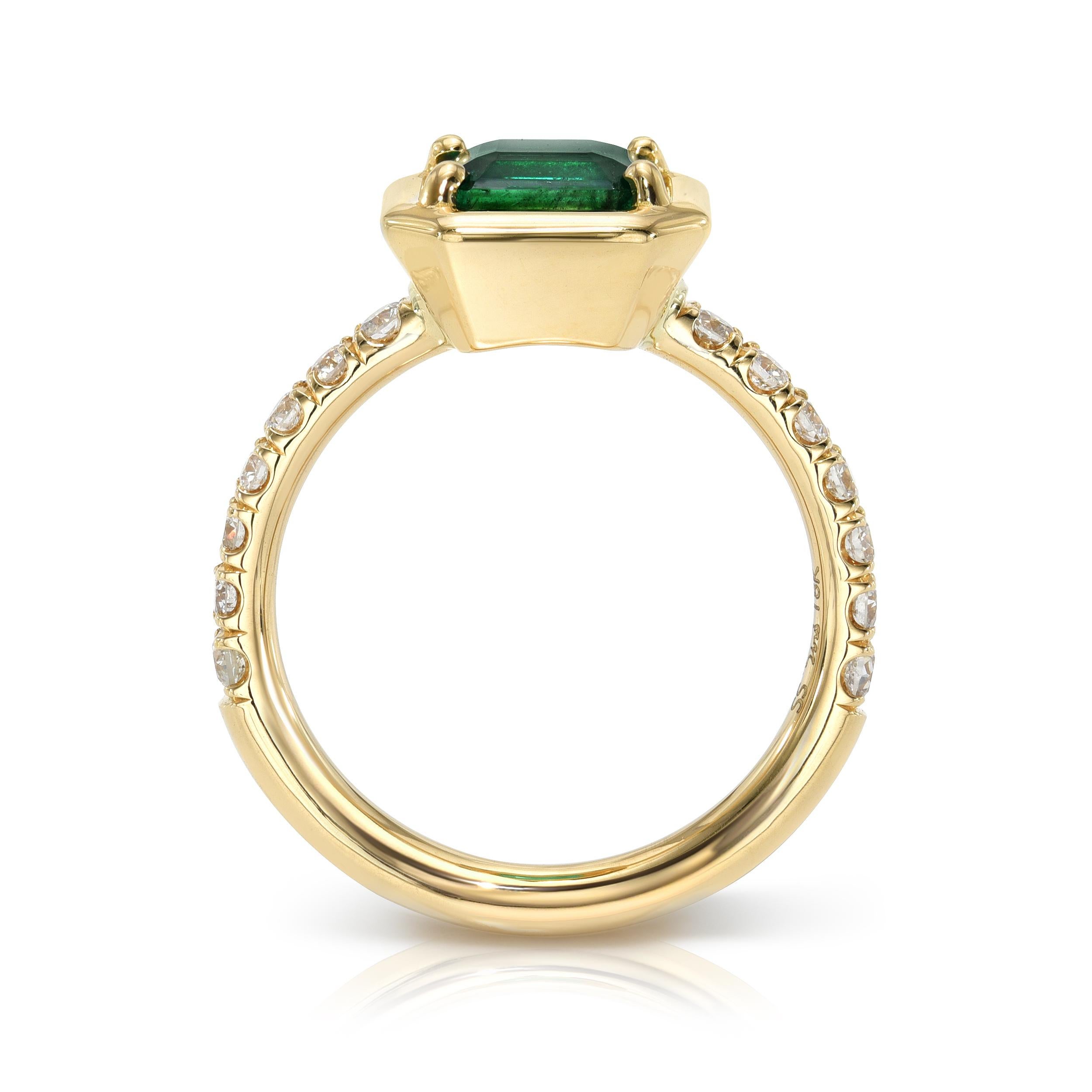 single stone emerald ring