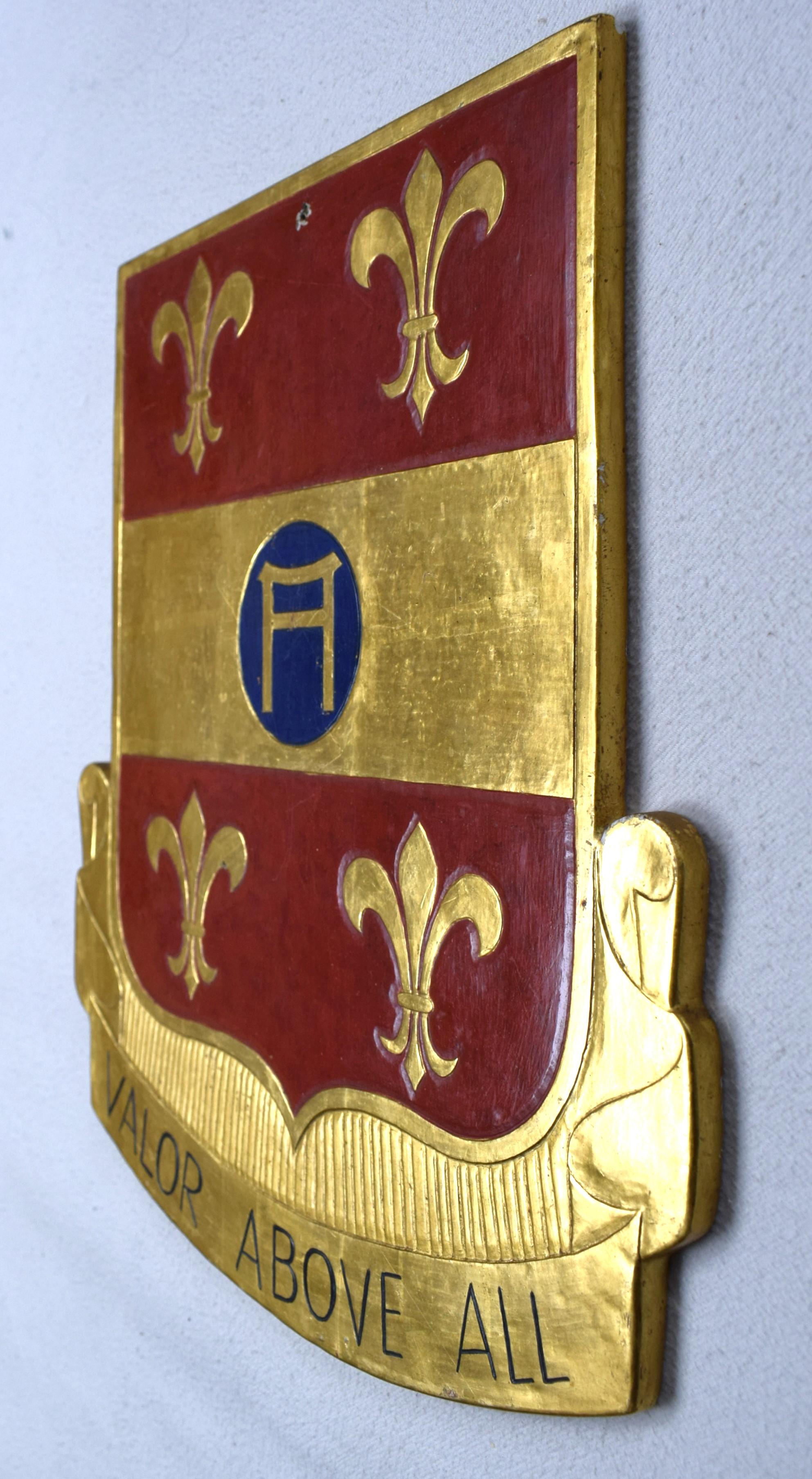 Tedesco Emblema realizzato a mano dalla mensa degli ufficiali del 7232° Gruppo MMG Ammuniti dell'USAF. in vendita