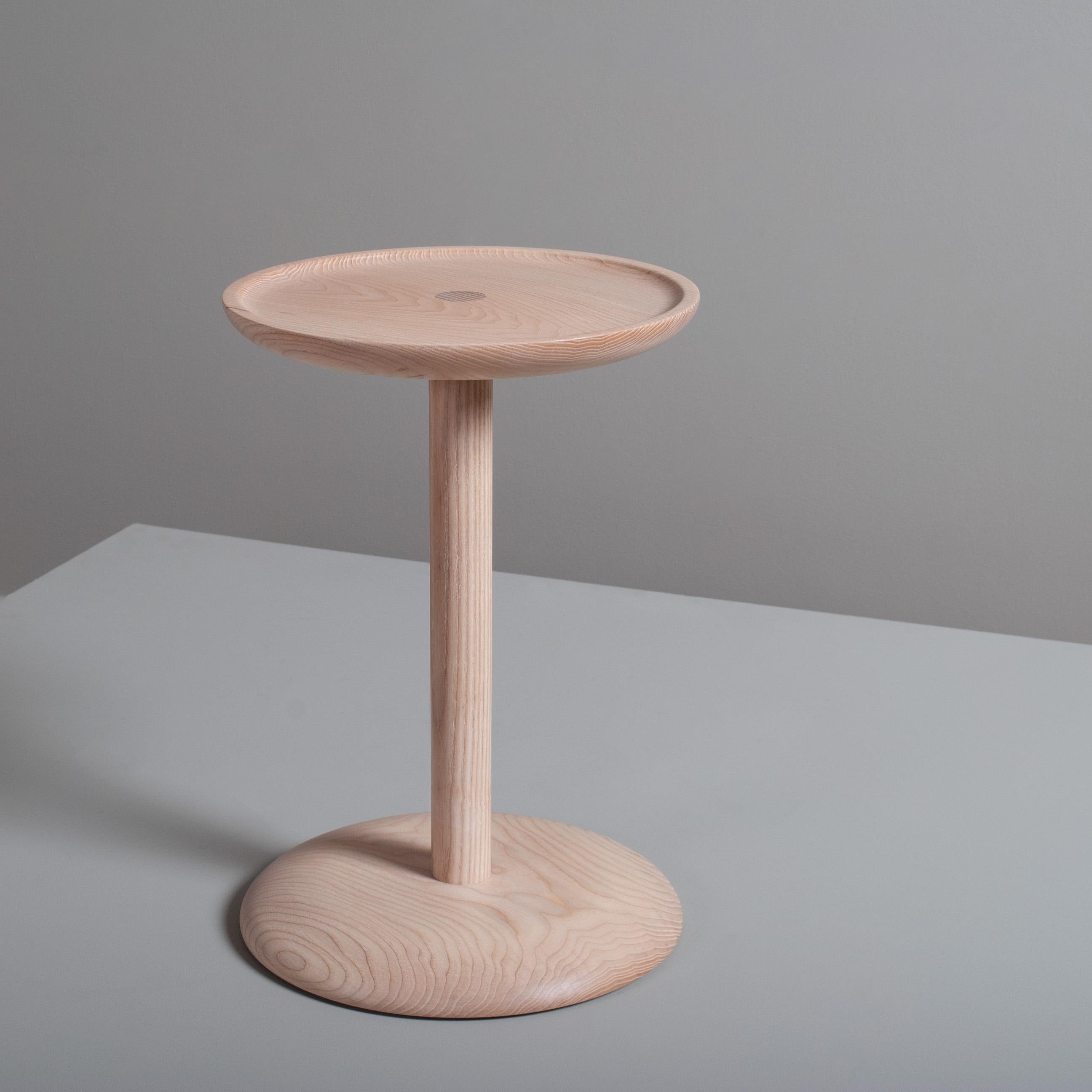 Handcrafted English Ash Side Table In New Condition For Sale In London, GB