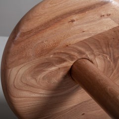 Handcrafted English Elm Side Drink Table