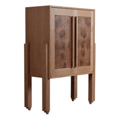 Handcrafted English Oak Cabinet - Dry Bar